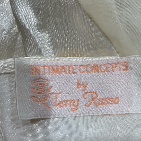 Vintage 80s Terry Russo Cream  Embroidered Teddy L - Picture 7 of 10